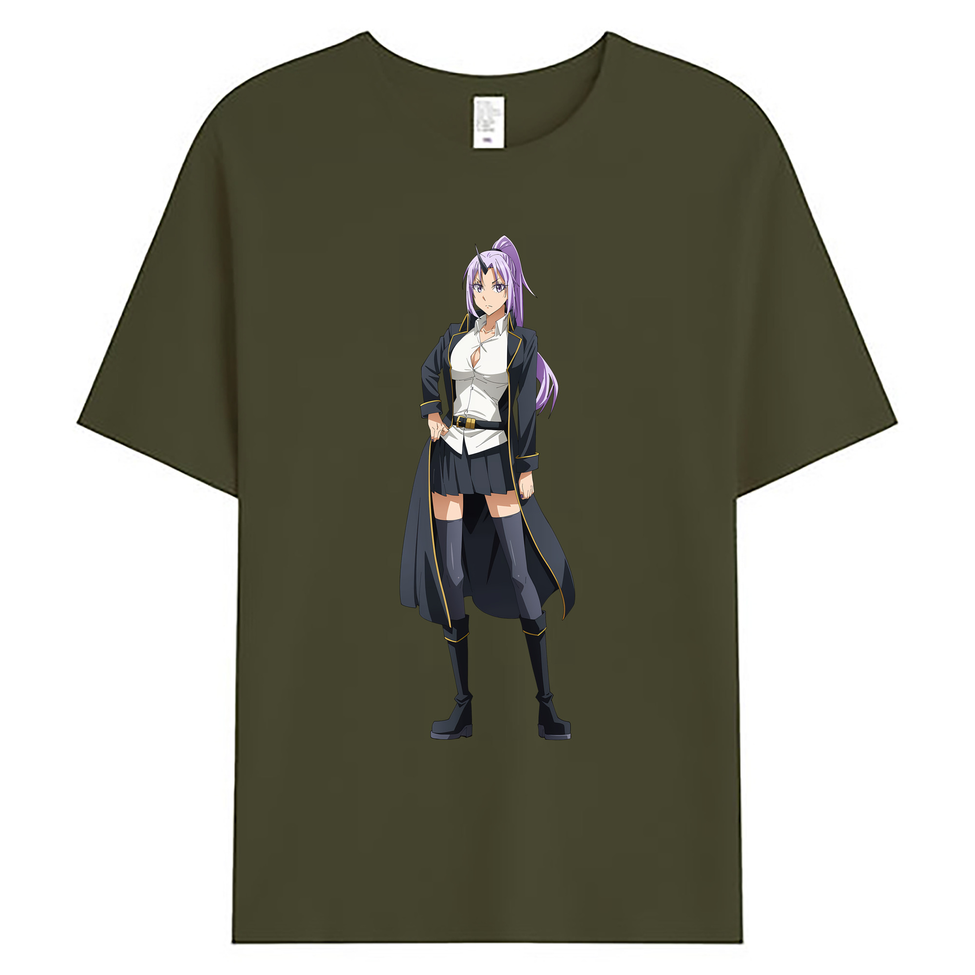 （画像用） 転スラ Regarding Reincarnated to Slime 綿100％ メンズ半袖Tシャツ｜肌触りやわらか＆通気性